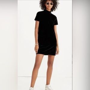 Madewell velvet mockneck dress